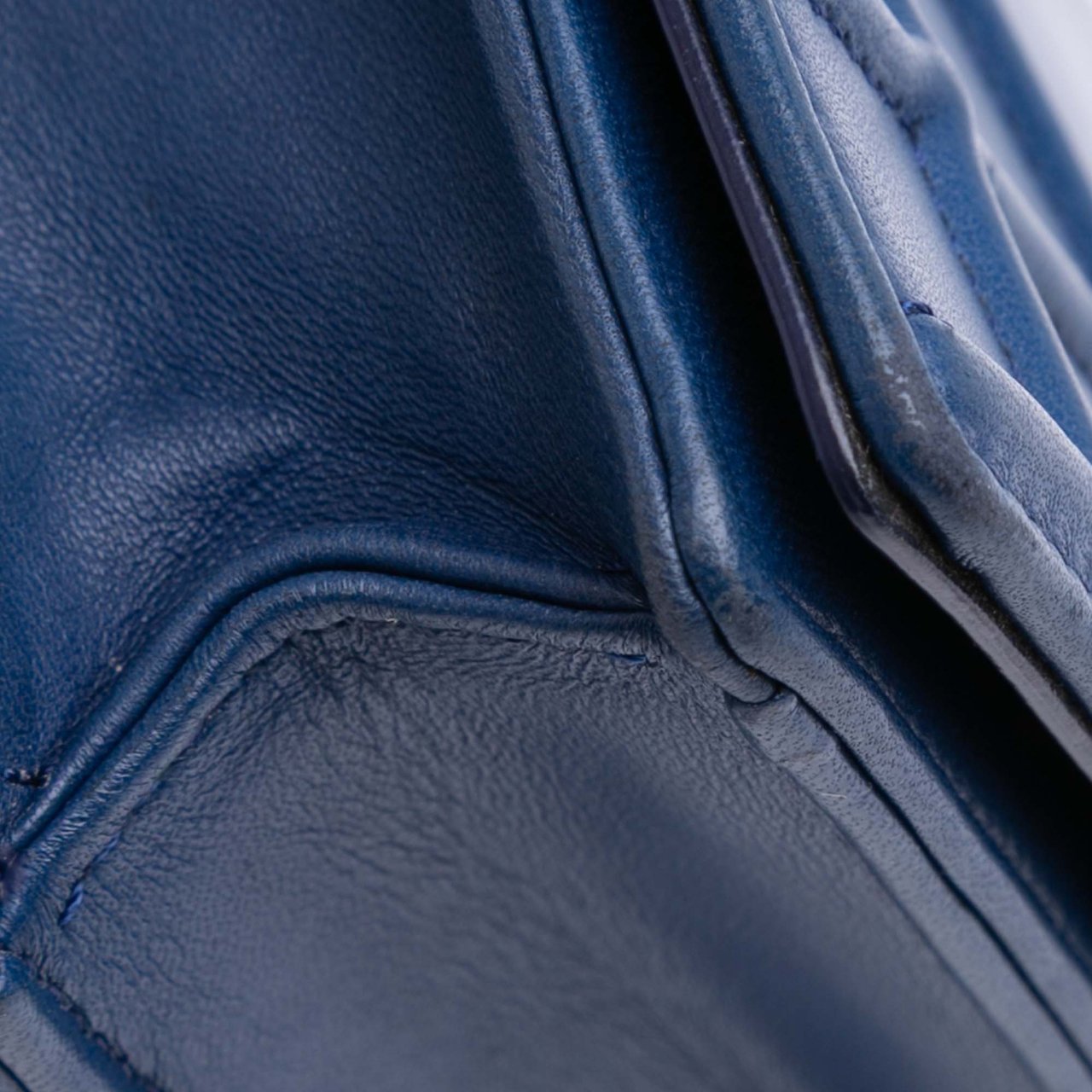 Dior Mini Lambskin Diorama Flap Blauw