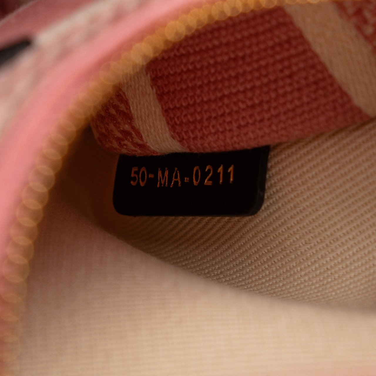 Dior Medium Embroidered Canvas D Stripes Lady D Lite Roze
