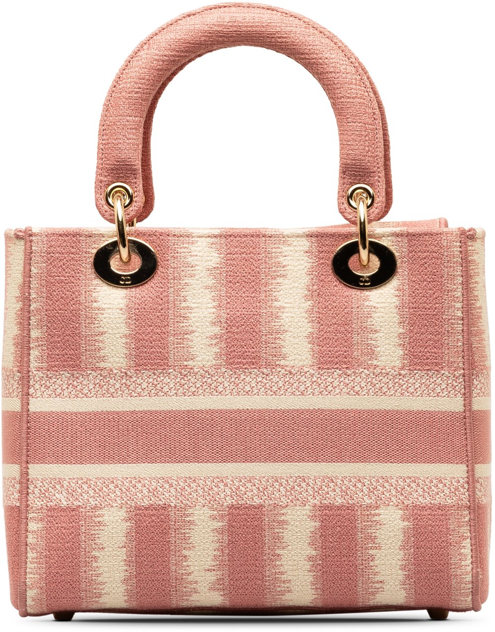 Dior Medium Embroidered Canvas D Stripes Lady D Lite Roze