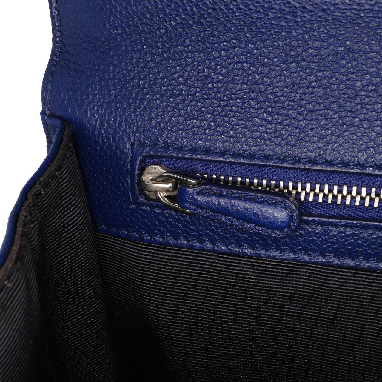 Dior Medium Grained Calfskin Diorama Flap Blauw