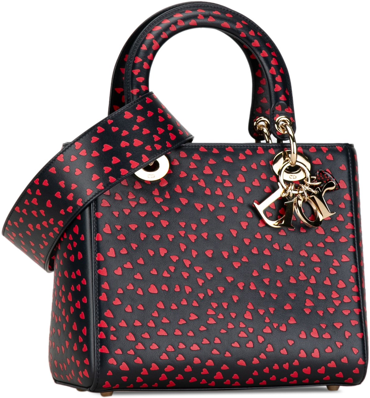 Dior Medium Calfskin I Love Paris Lady Dior Blauw