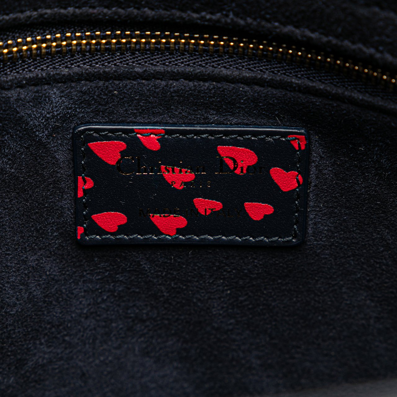 Dior Medium Calfskin I Love Paris Lady Dior Blauw