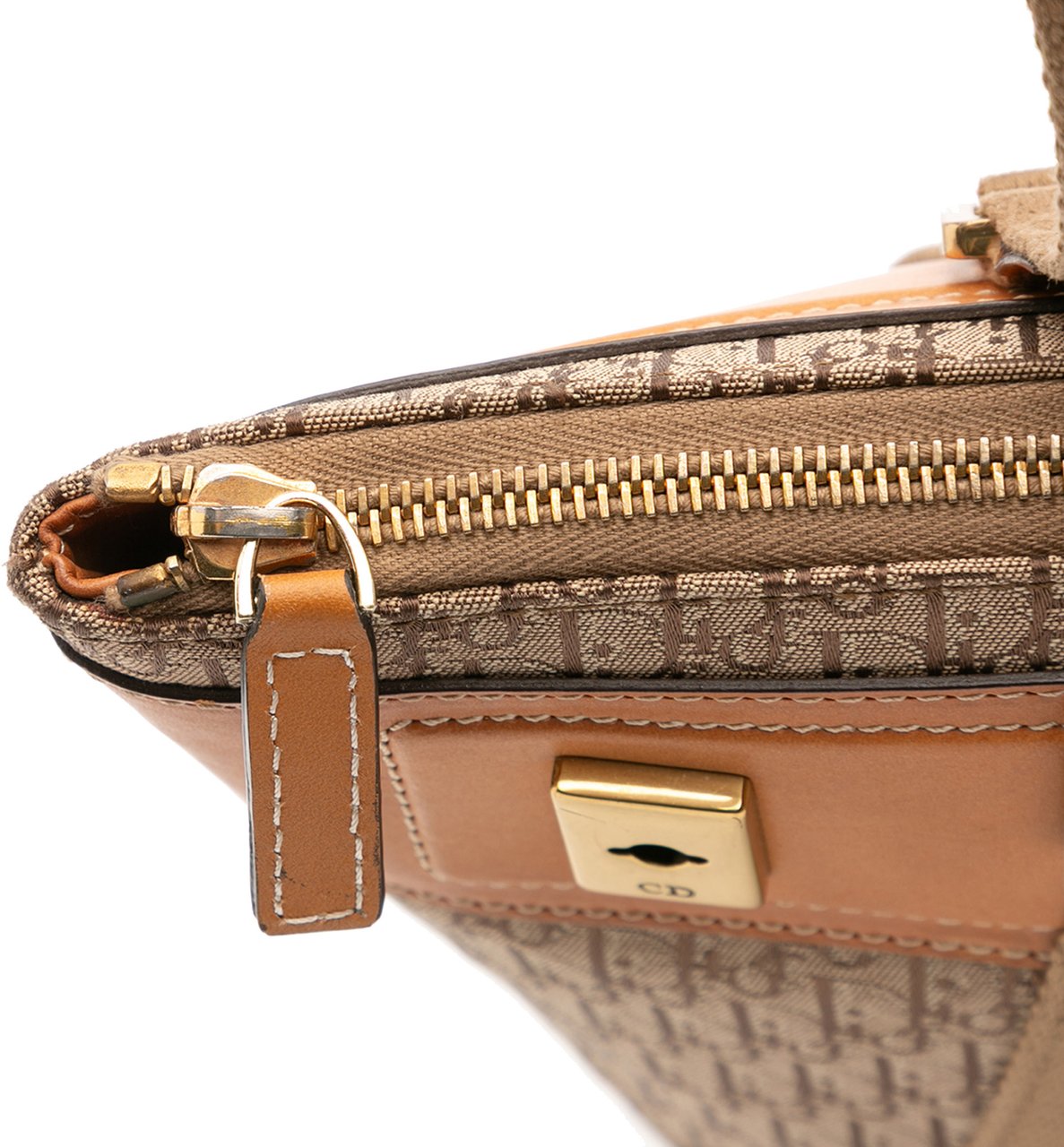Dior Diorissimo Trotter Canvas Street Chic Columbus Tote Bruin