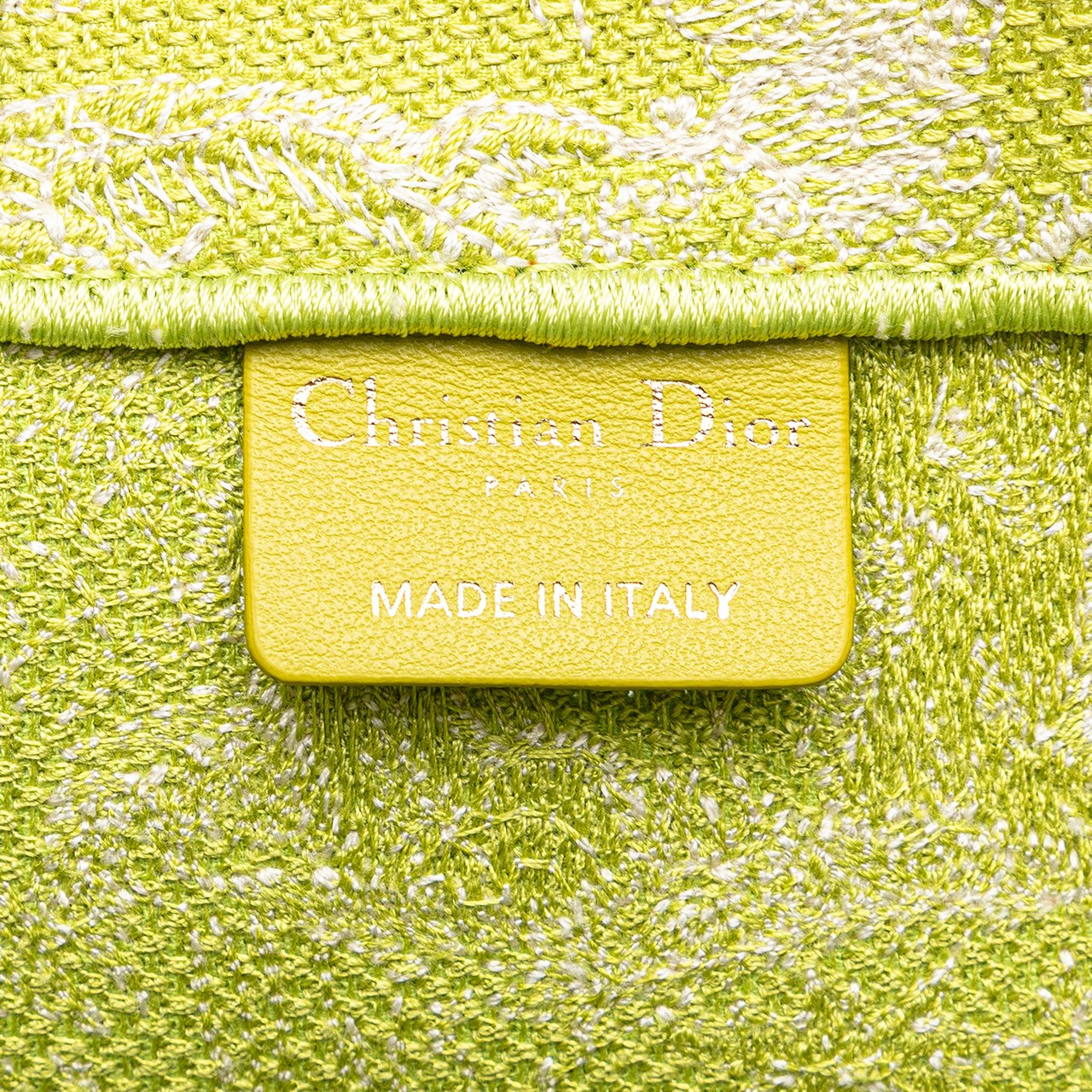 Dior Medium Canvas Embroidered Dioriviera Toile De Jouy Book Tote Groen