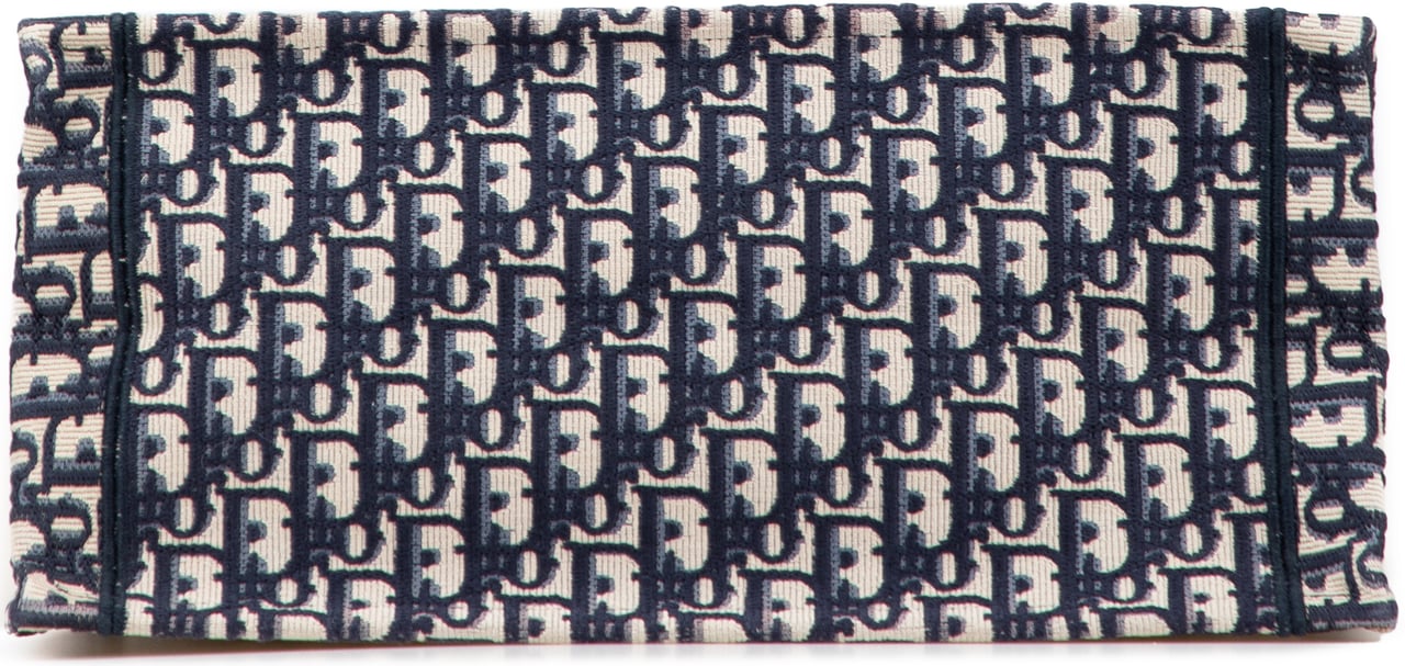 Dior Medium Oblique Canvas Book Tote Blauw