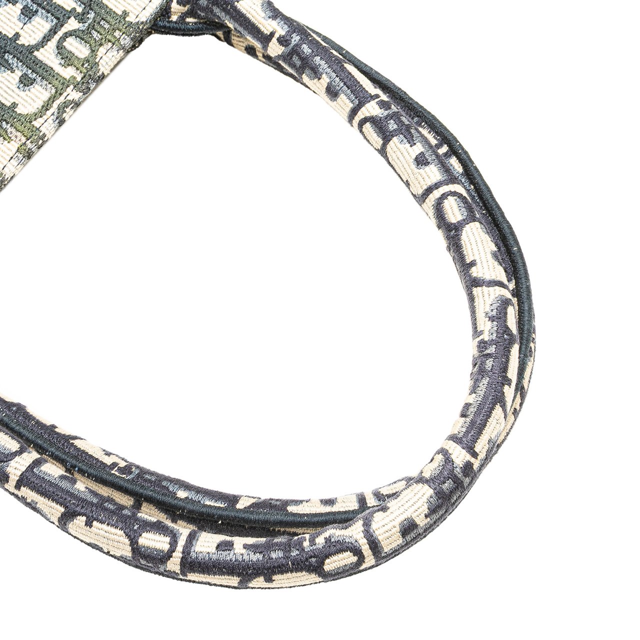 Dior Medium Oblique Canvas Book Tote Blauw