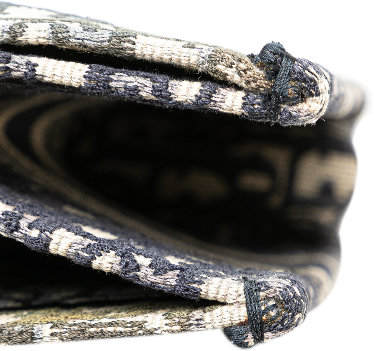 Dior Medium Oblique Canvas Book Tote Blauw