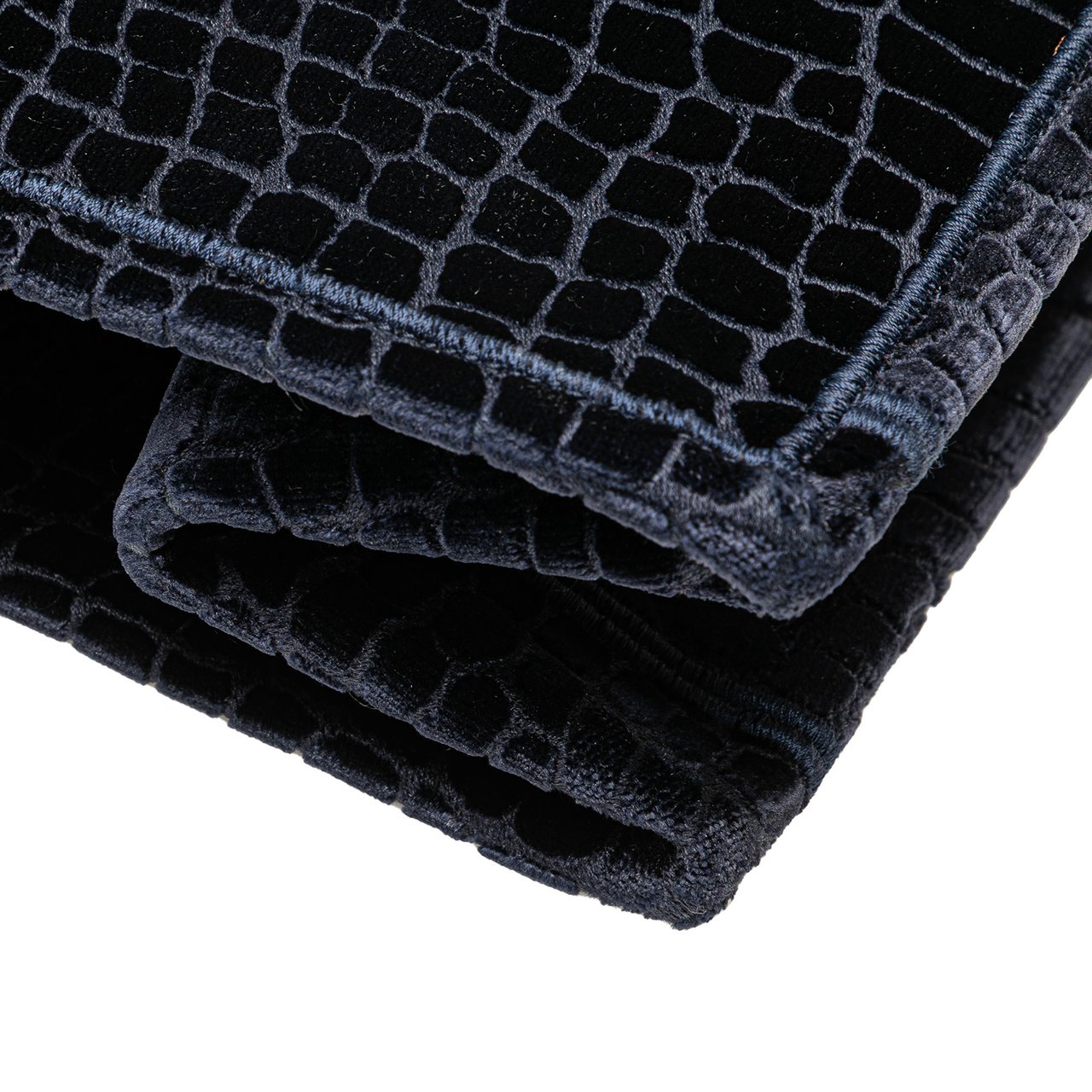 Dior Large Velvet Embossed Book Tote Blauw