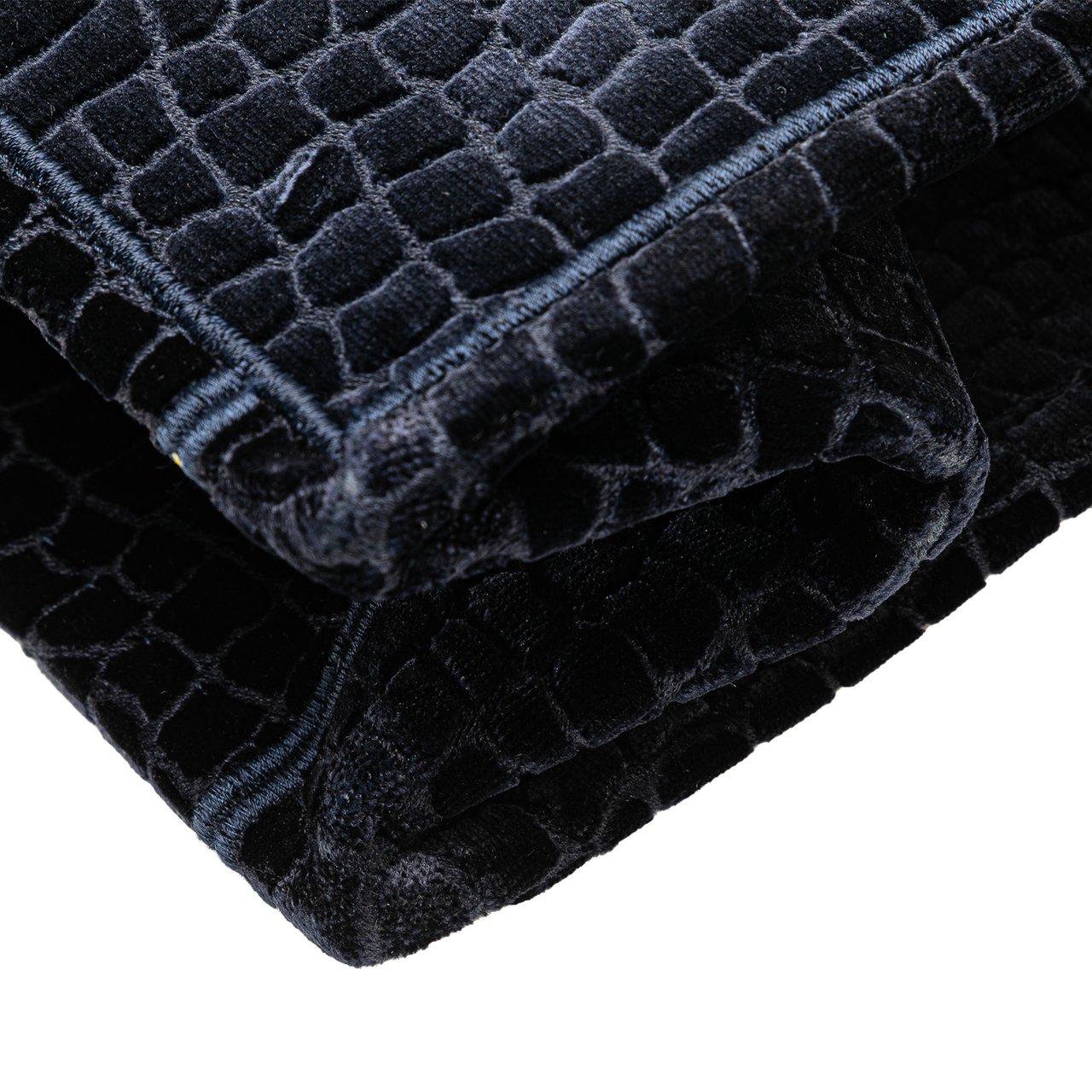 Dior Large Velvet Embossed Book Tote Blauw