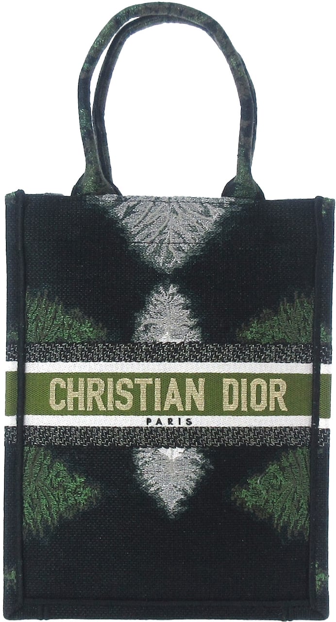 Dior Tie Dye Vertical Book Tote Groen