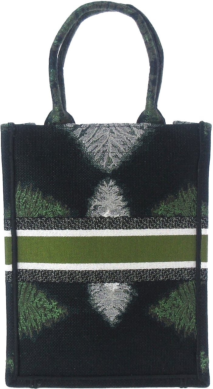 Dior Tie Dye Vertical Book Tote Groen