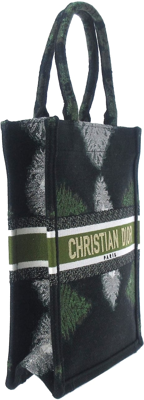 Dior Tie Dye Vertical Book Tote Groen