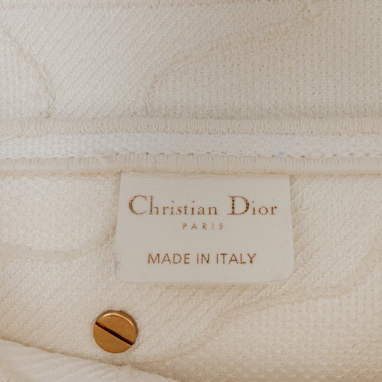 Dior Mini Canvas Embroidered Camouflage Saddle Bag Wit