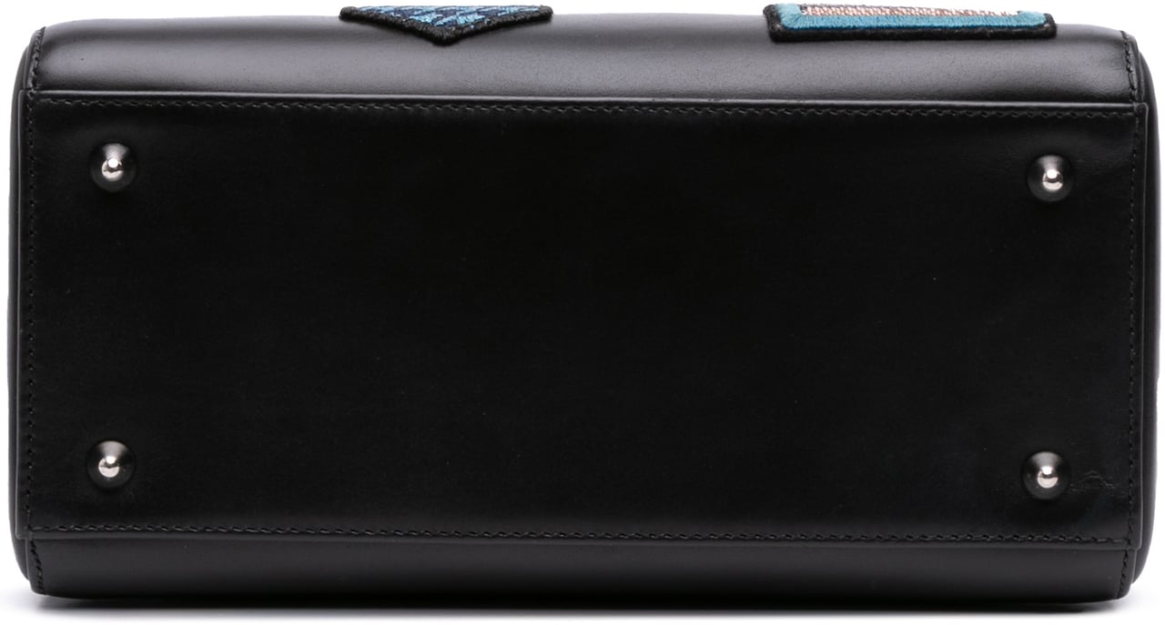 Dior Medium Calfskin Patch Embellished Lady Dior Zwart