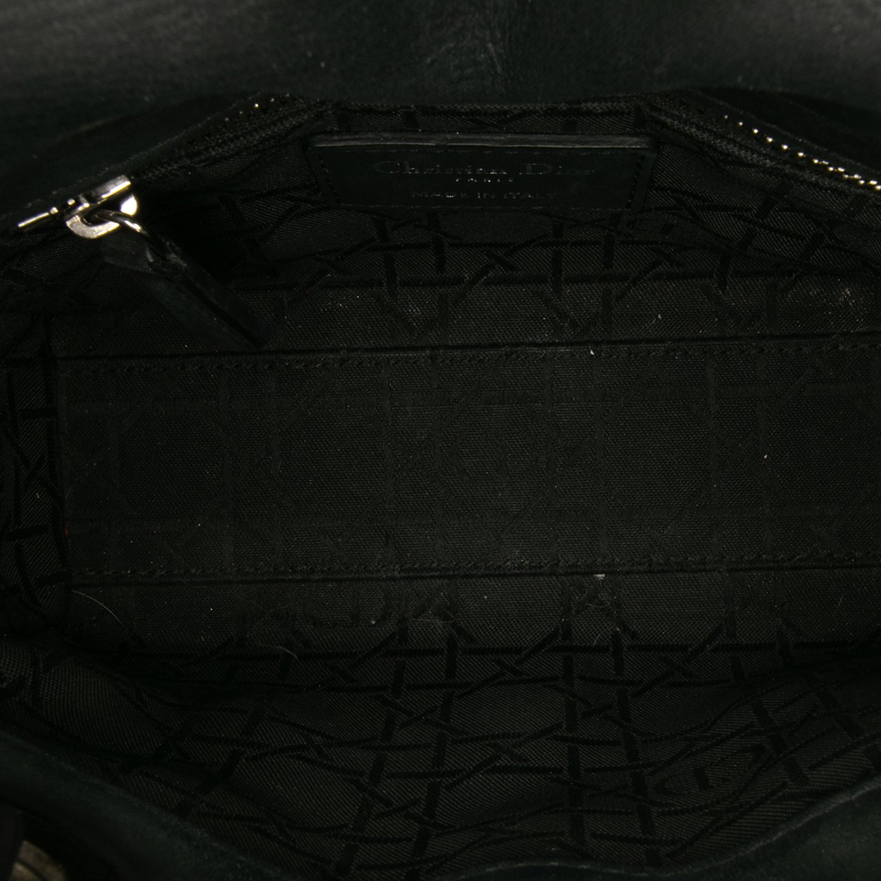 Dior Mini Lambskin Cannage Lady Dior Zwart