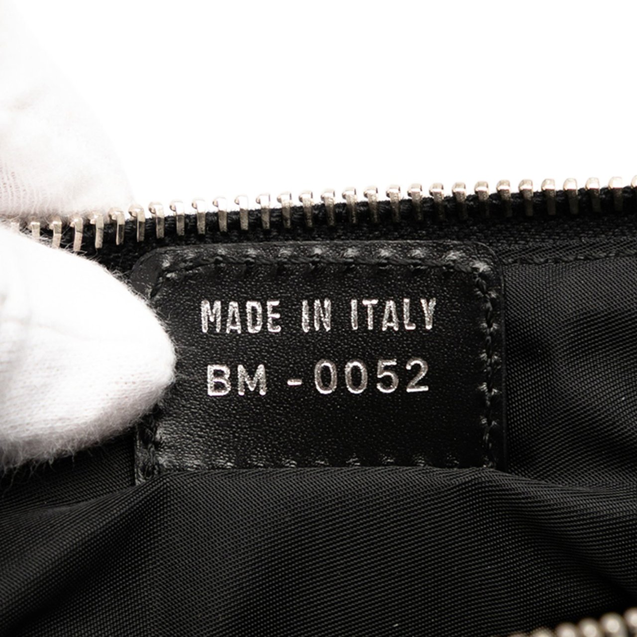 Dior Diorissimo Trotter Canvas Wristlet Clutch Blauw