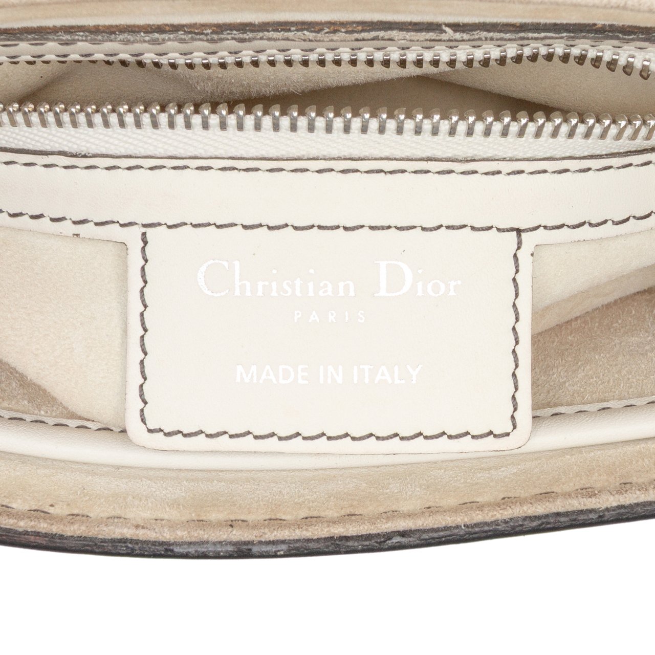 Dior Mini Leather D Fence Saddle Bag Wit