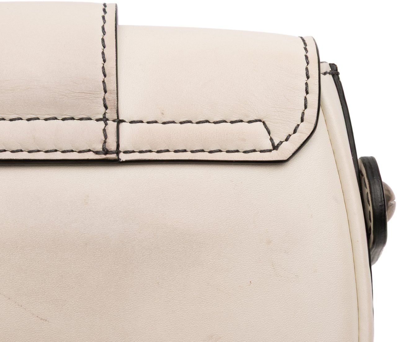 Dior Mini Leather D Fence Saddle Bag Wit