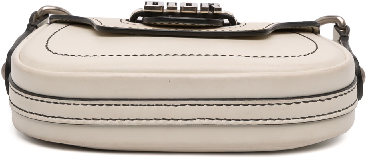 Dior Mini Leather D Fence Saddle Bag Wit