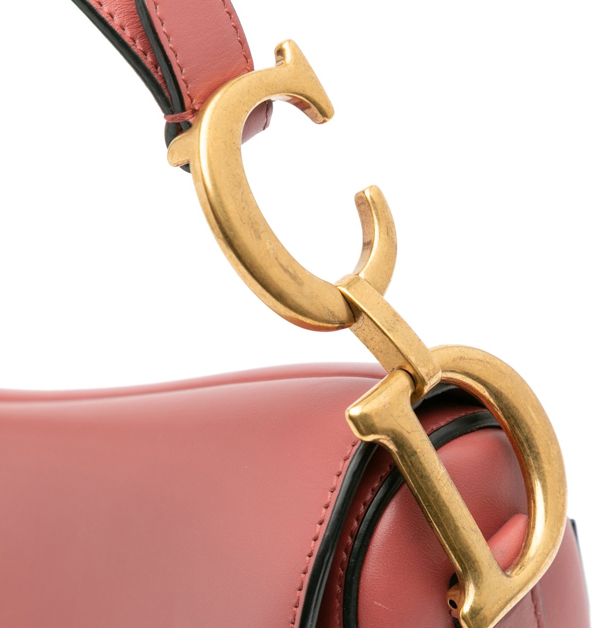 Dior Smooth Calfskin Saddle Bag Rood