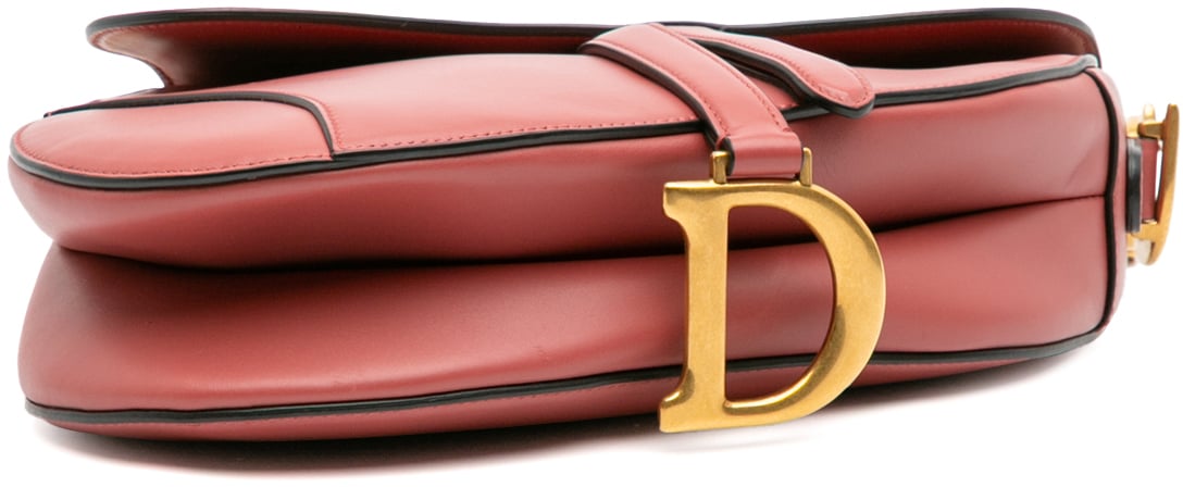 Dior Smooth Calfskin Saddle Bag Rood