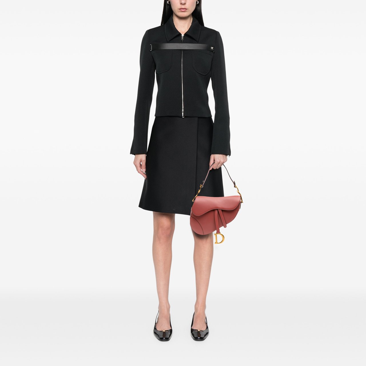 Dior Smooth Calfskin Saddle Bag Rood