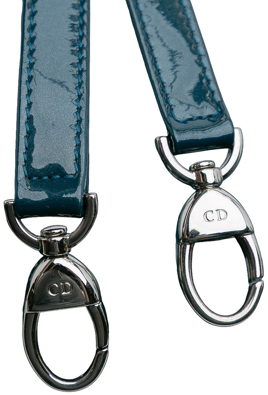 Dior Medium Patent Lady Dior Blauw