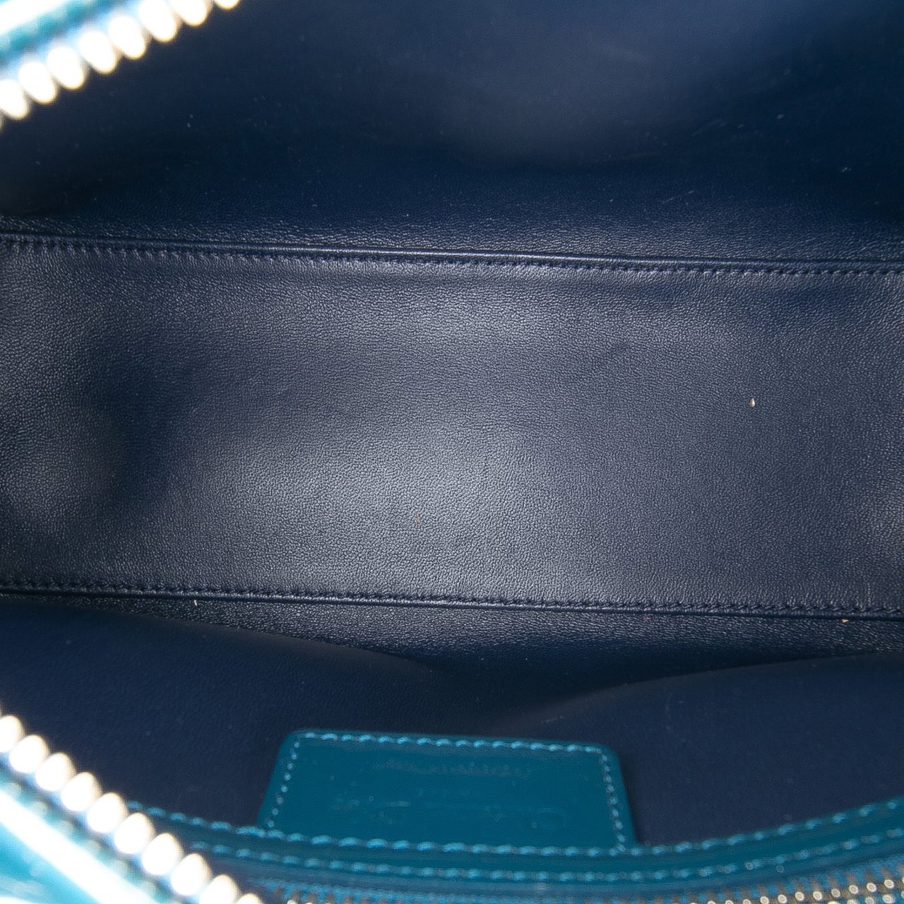 Dior Medium Patent Lady Dior Blauw