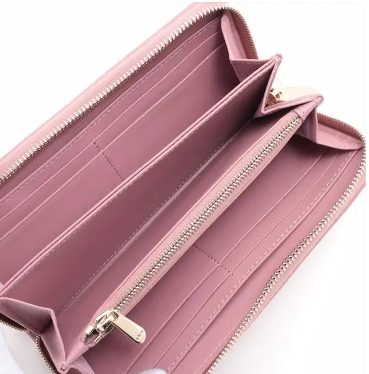 Dior Dior Lady Dior Leather Wallet Roze