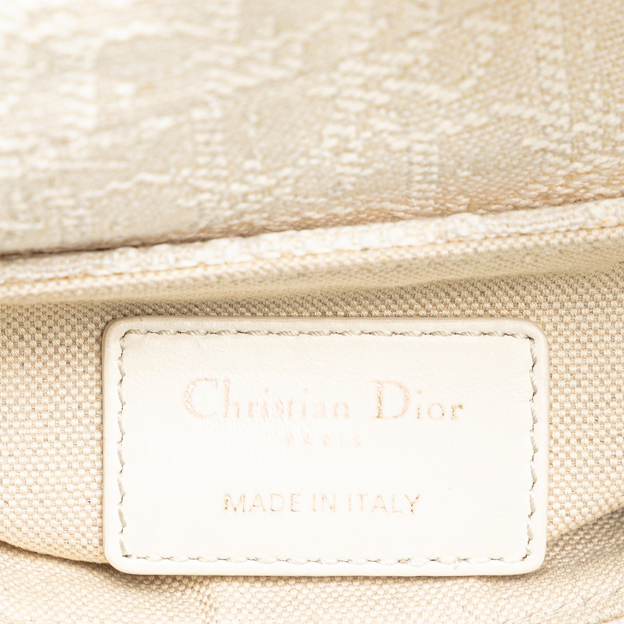 Dior Mini Oblique Canvas Saddle Bag Wit