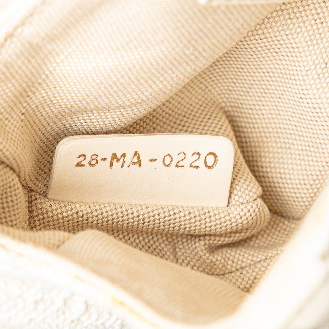 Dior Mini Oblique Canvas Saddle Bag Wit