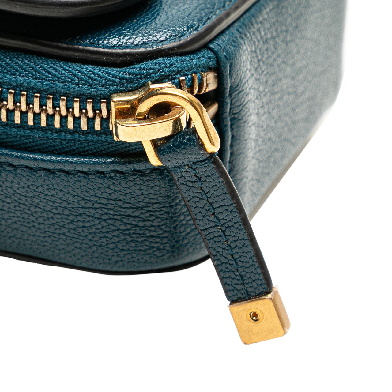 Dior Mini Goatskin Saddle Pouch Blauw