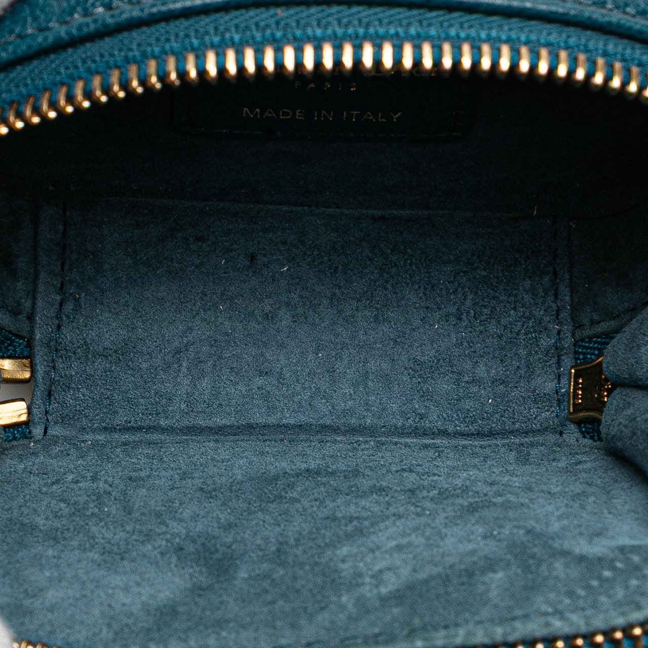 Dior Mini Goatskin Saddle Pouch Blauw