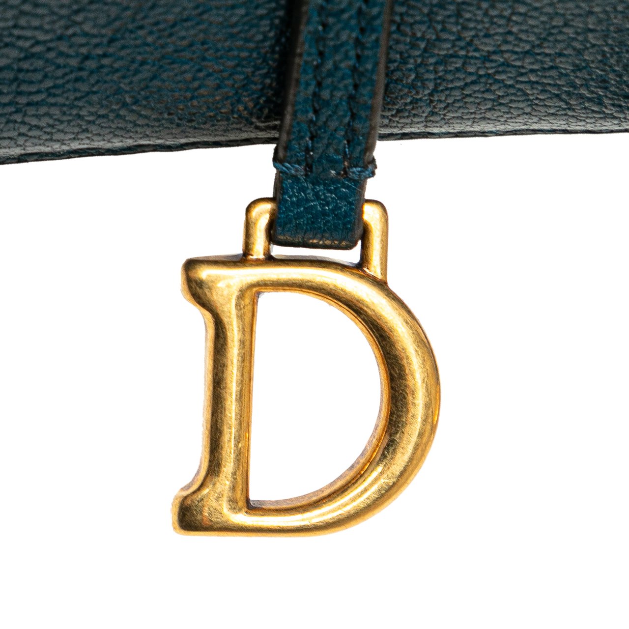 Dior Mini Goatskin Saddle Pouch Blauw