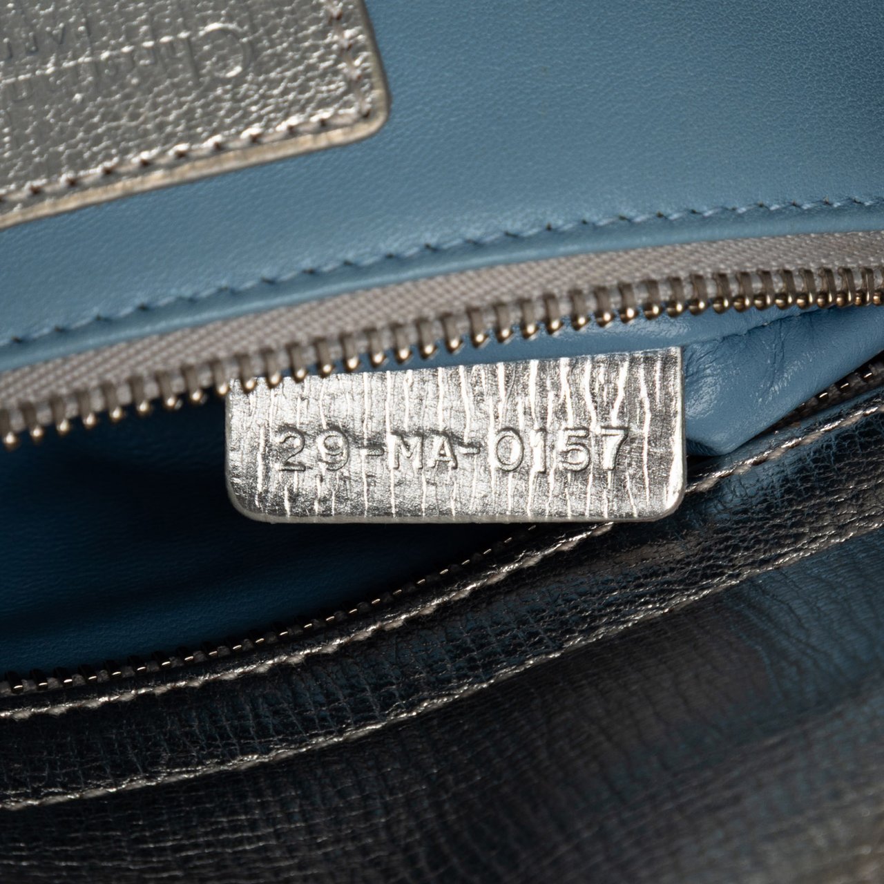 Dior Small Metallic Grained Calfskin Cannage My ABCDior Lady Dior Zilver