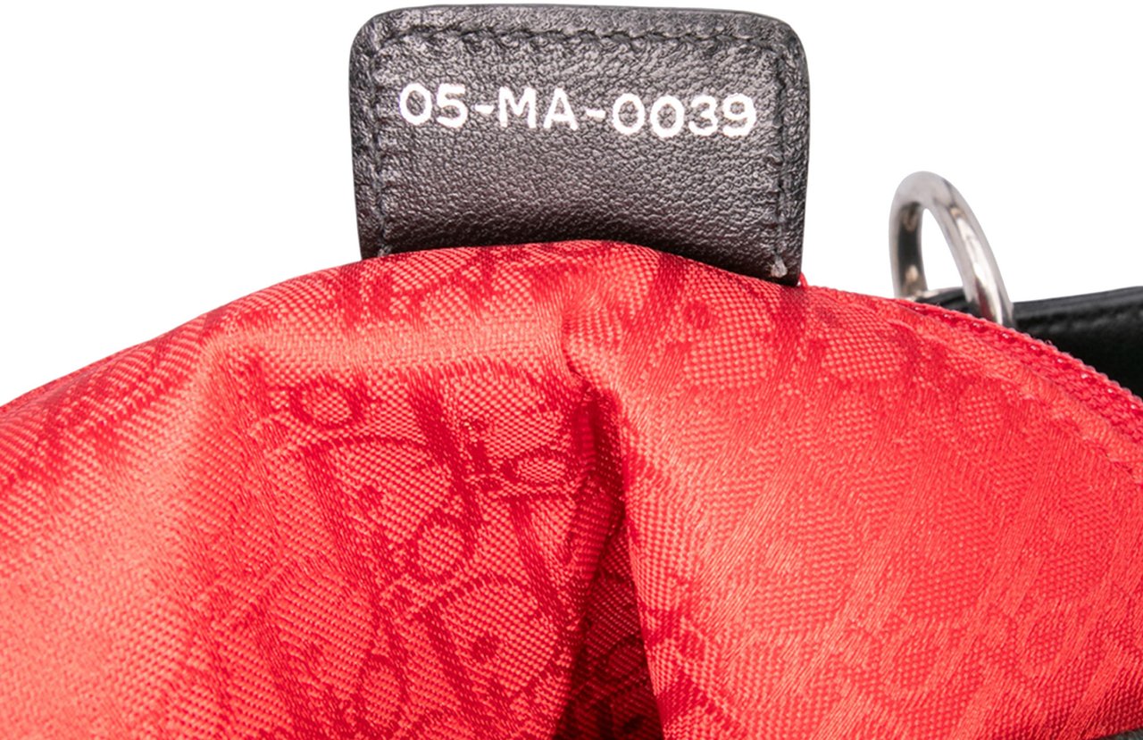 Dior Large Lambskin Cannage Lady Dior Zwart
