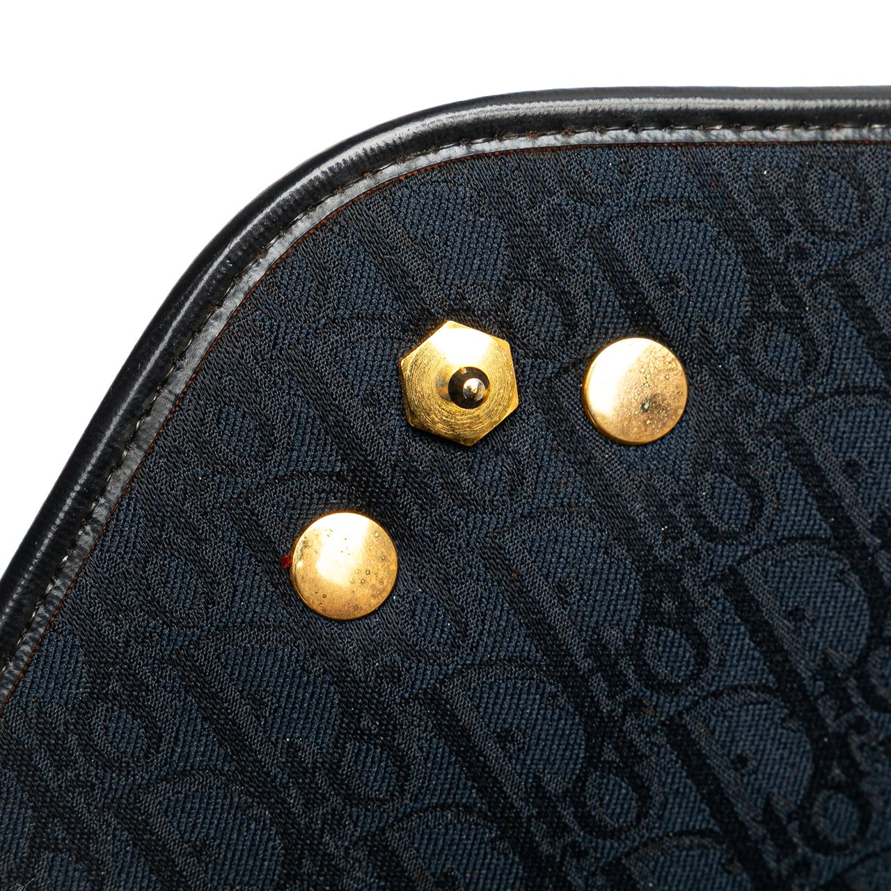 Dior Oblique Canvas Chain Shoulder Bag Blauw