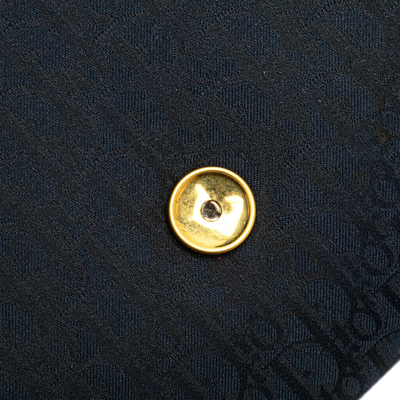 Dior Oblique Canvas Chain Shoulder Bag Blauw