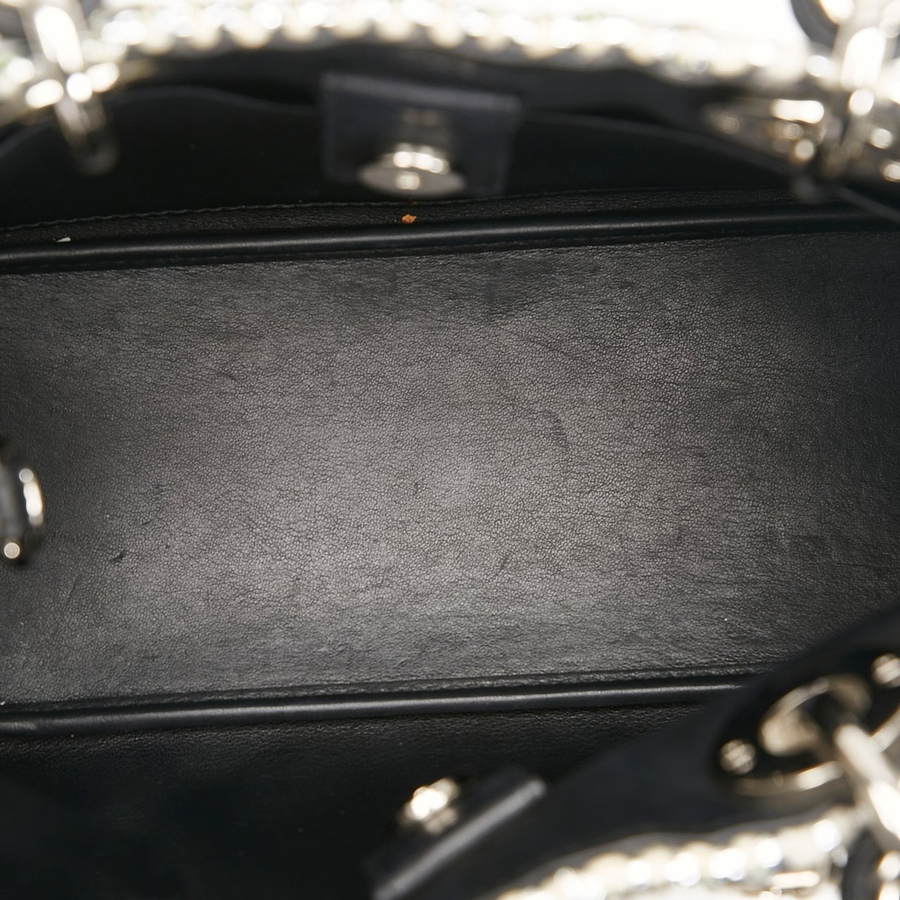 Dior Small Tweed Patch Diorissimo Tote Zilver