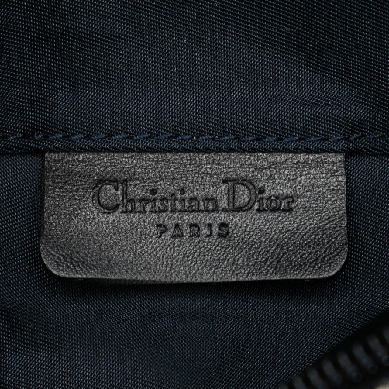Dior Diorissimo Canvas Saddle Pouch Blauw