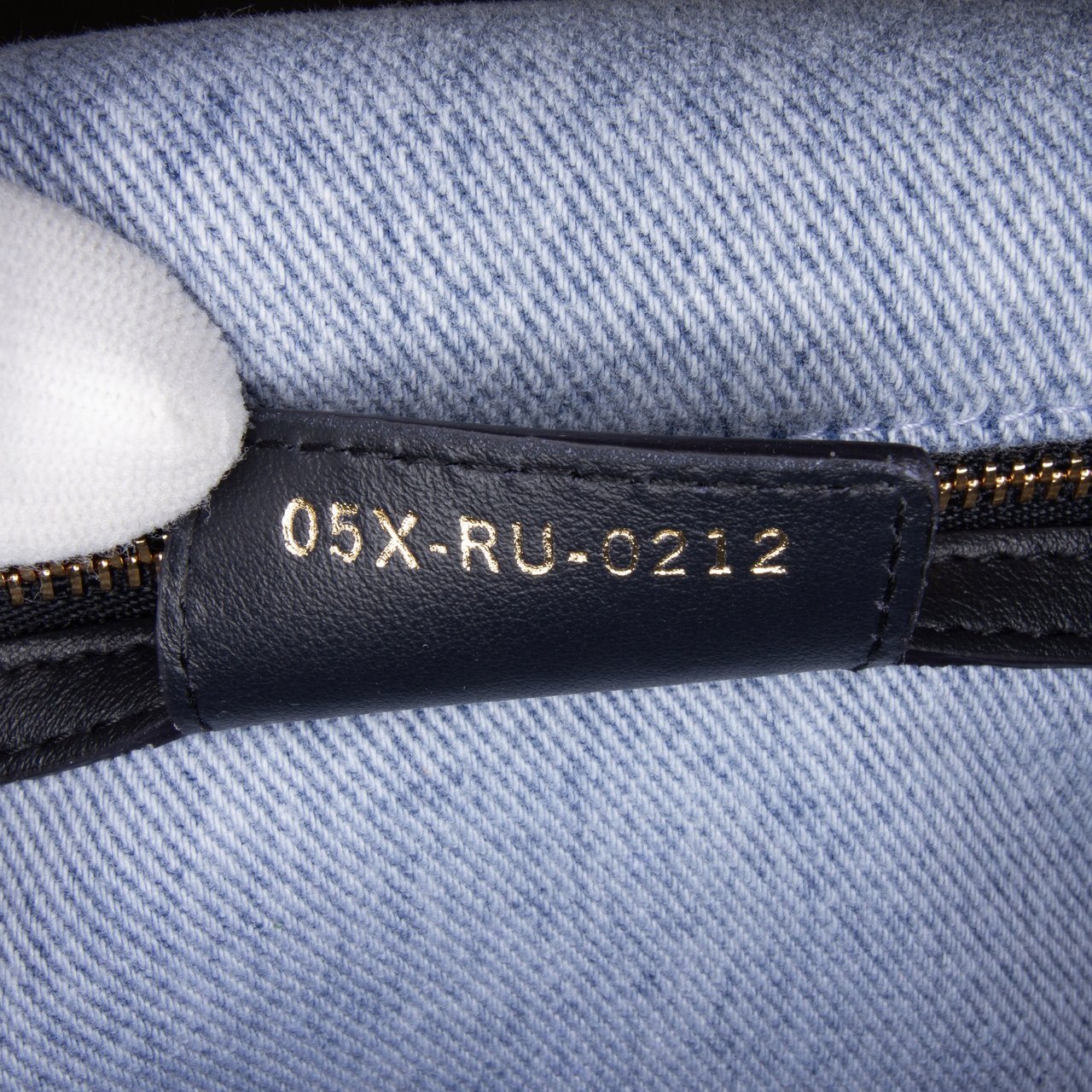 Dior Medium Denim Macrocannage Caro Bag Blauw