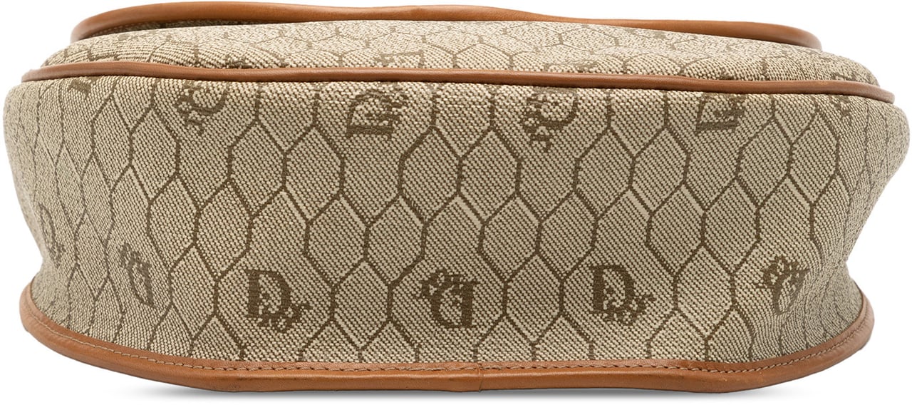 Dior Honeycomb Canvas Crossbody Bruin