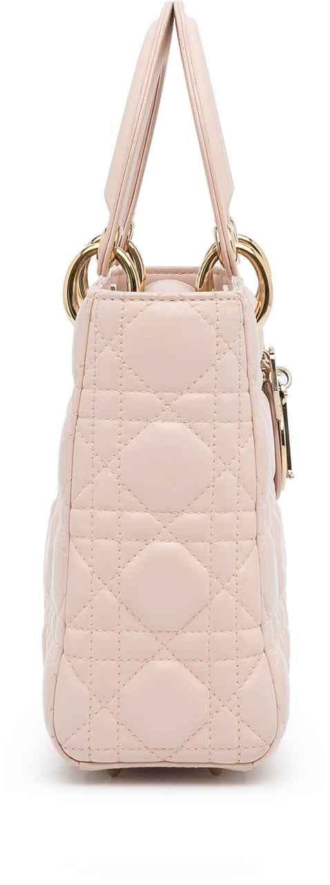 Dior Small Lambskin Cannage My ABCDior Lady Dior Roze