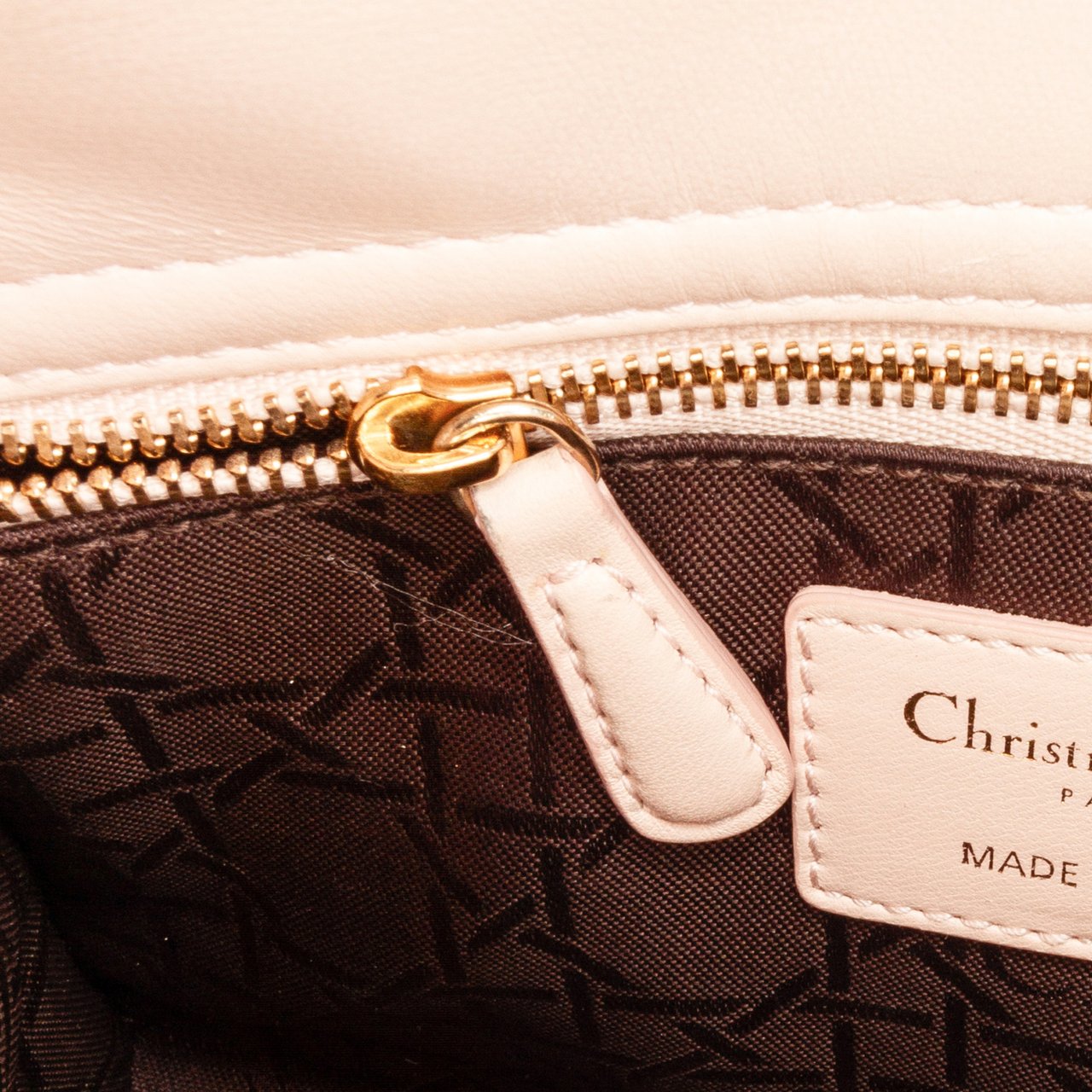 Dior Small Lambskin Cannage My ABCDior Lady Dior Roze