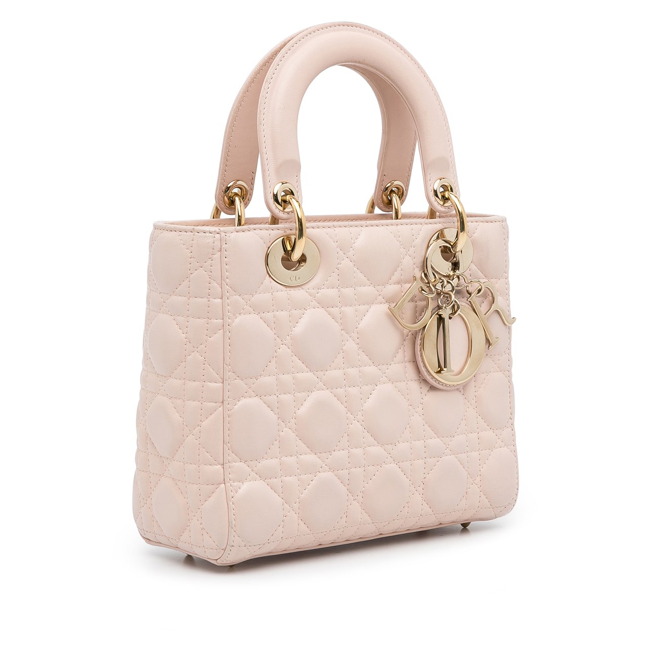Dior Small Lambskin Cannage My ABCDior Lady Dior Roze