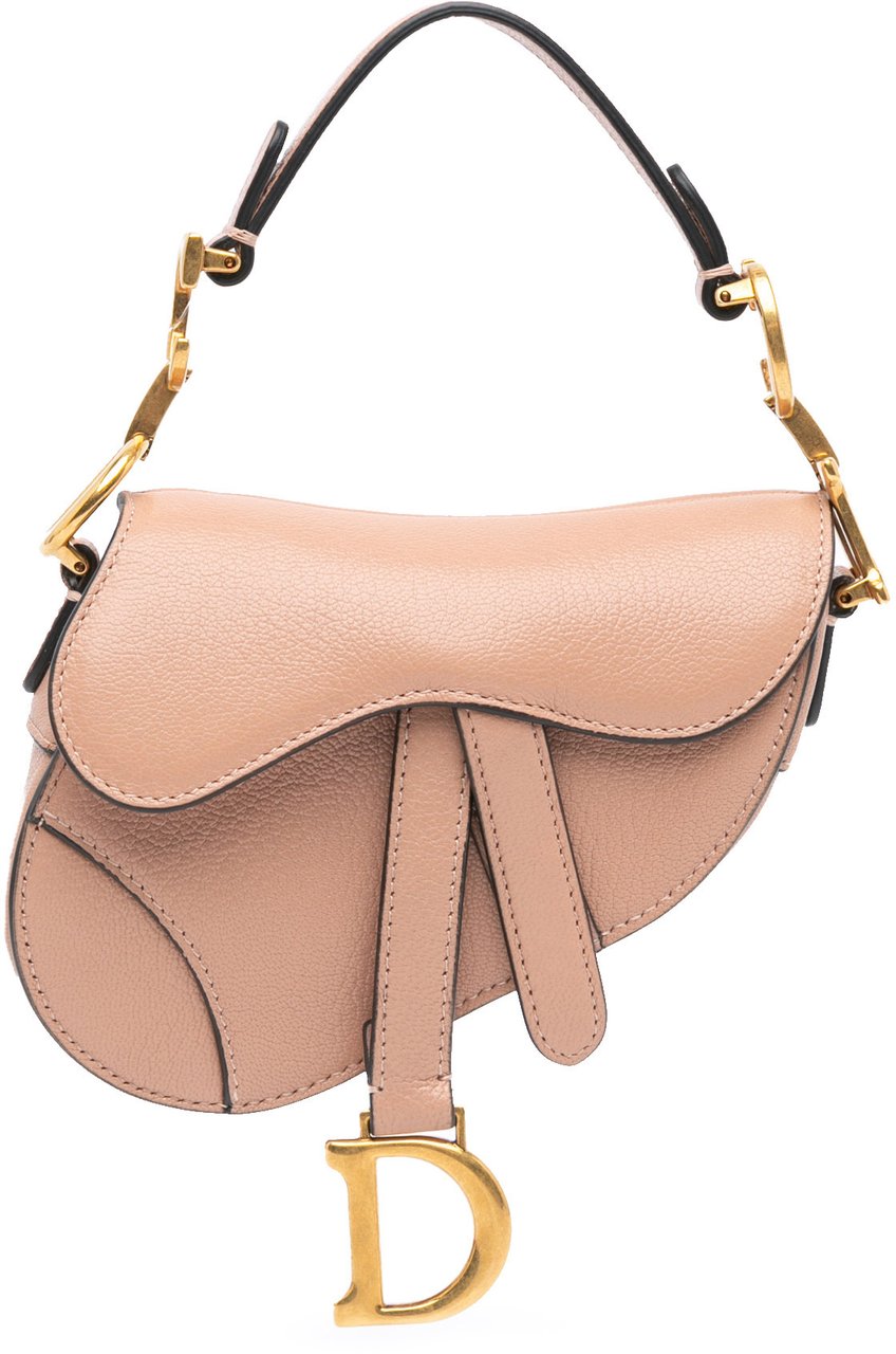 Dior Micro Goatskin Saddle Bruin