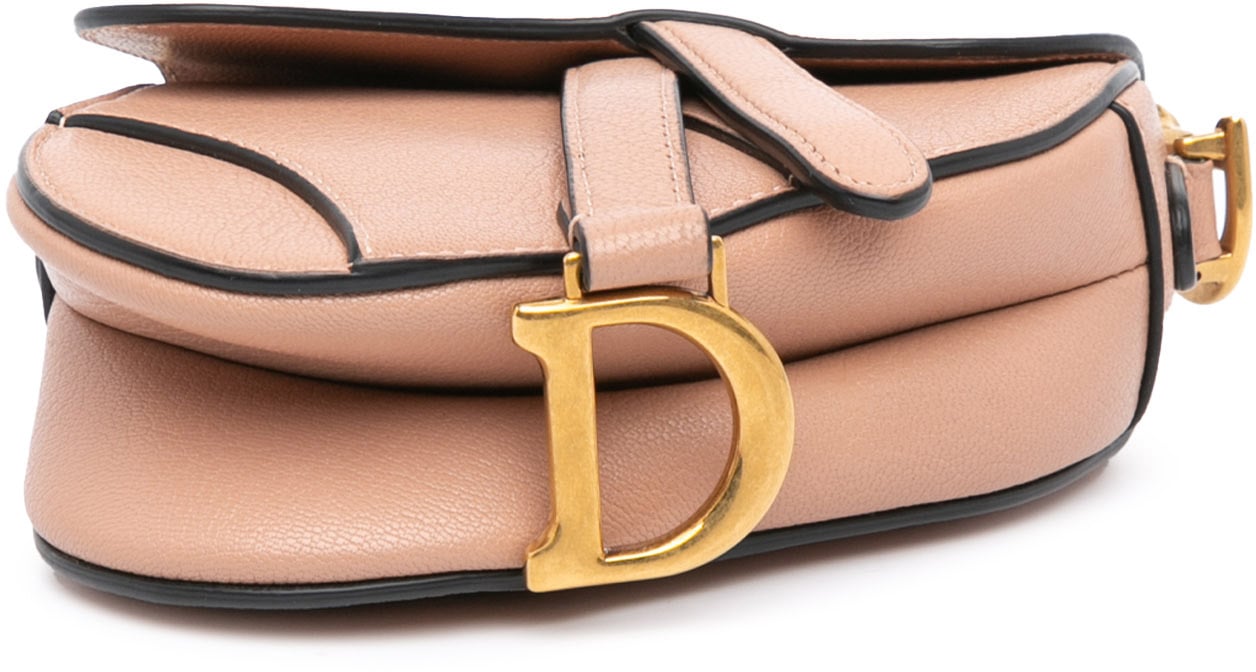 Dior Micro Goatskin Saddle Bruin