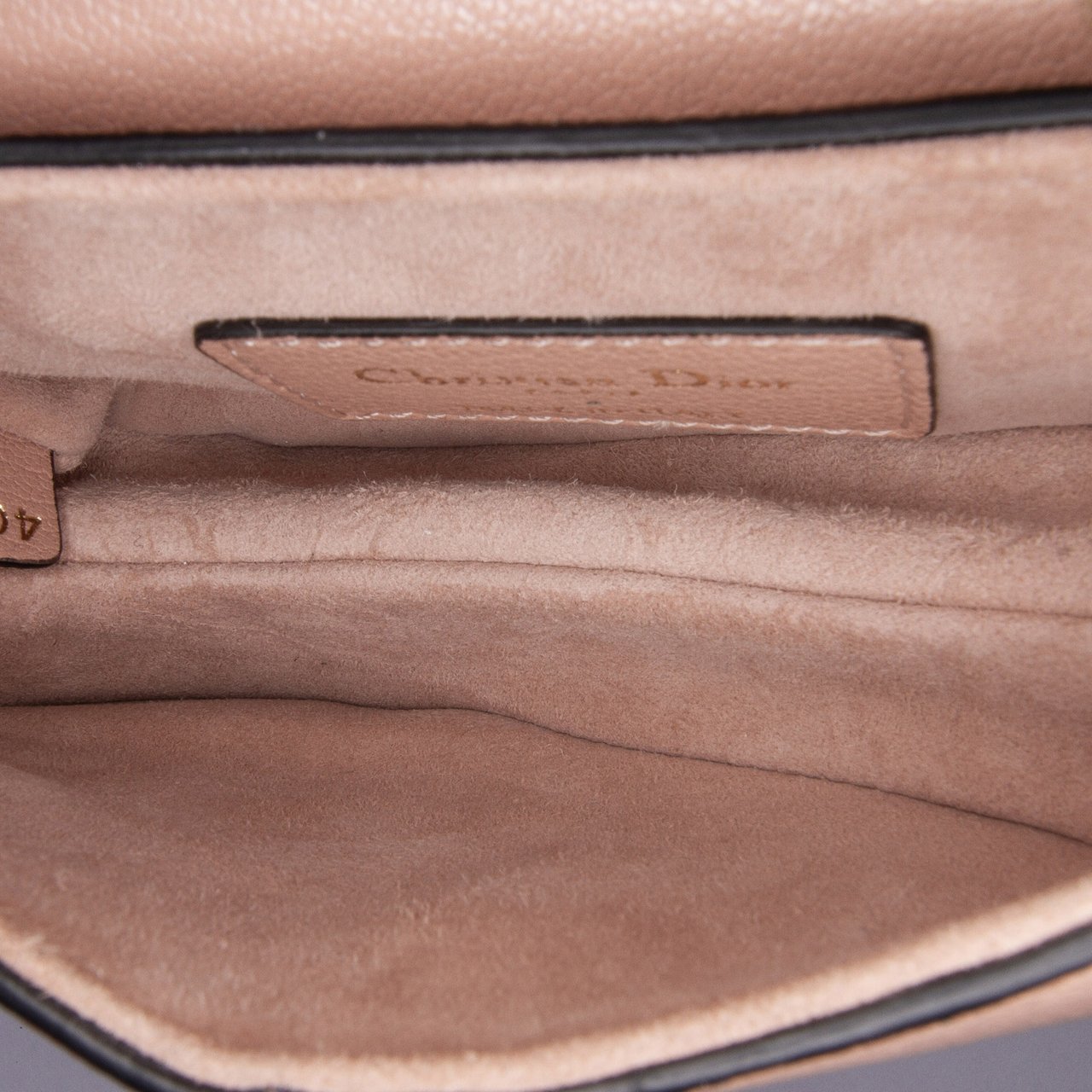 Dior Micro Goatskin Saddle Bruin