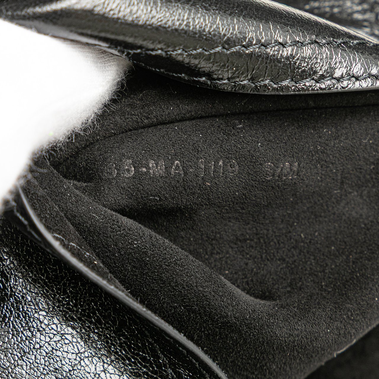 Dior Crinkled Lambskin Saddle Belt Bag Zwart