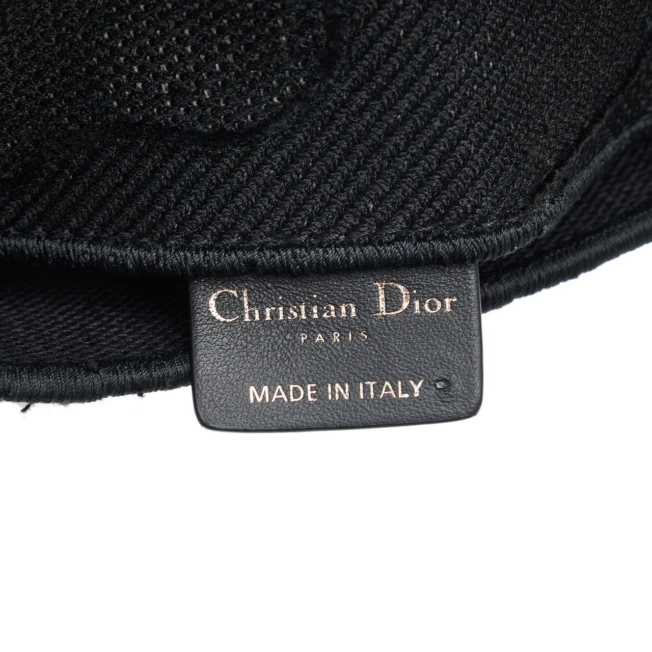 Dior Embroidered Canvas Camouflage Saddle Belt Bag Zwart